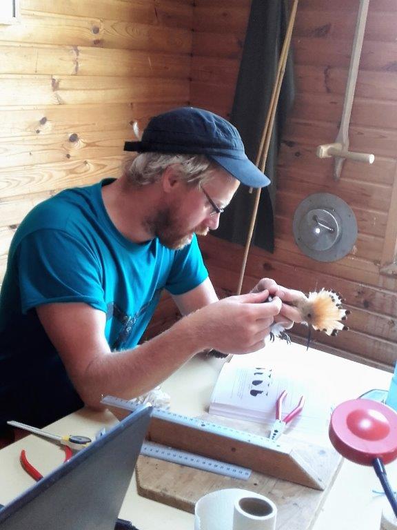 M. Schmid bei der Arbeit. Foto: U. Nüsken M. Schmid bei der Arbeit. Foto: U. Nüsken