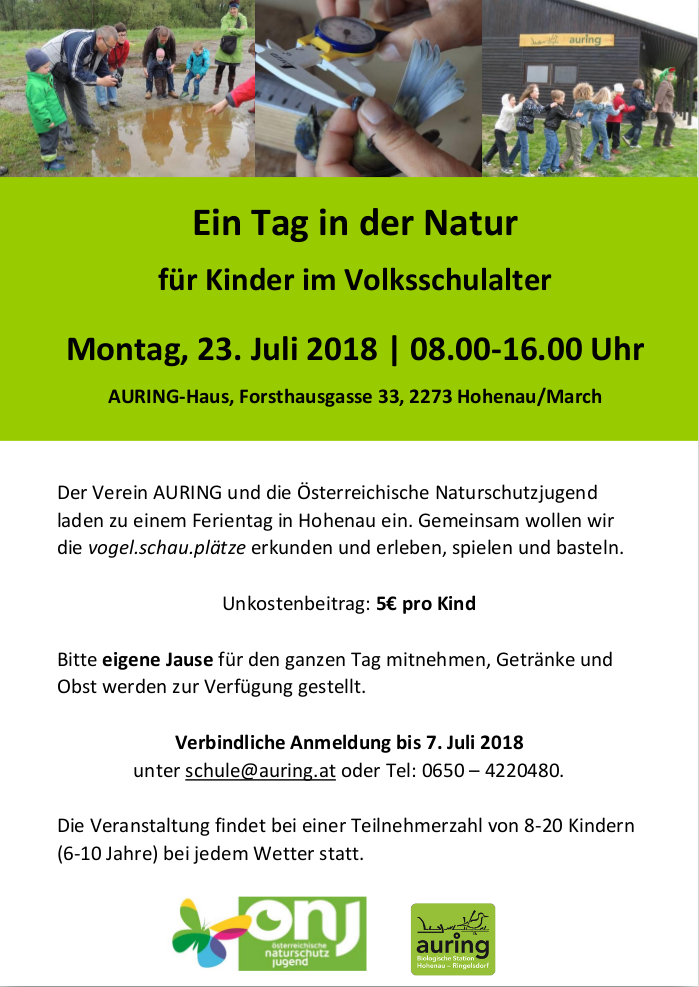 Ein Tag in der Natur, Beschreibung